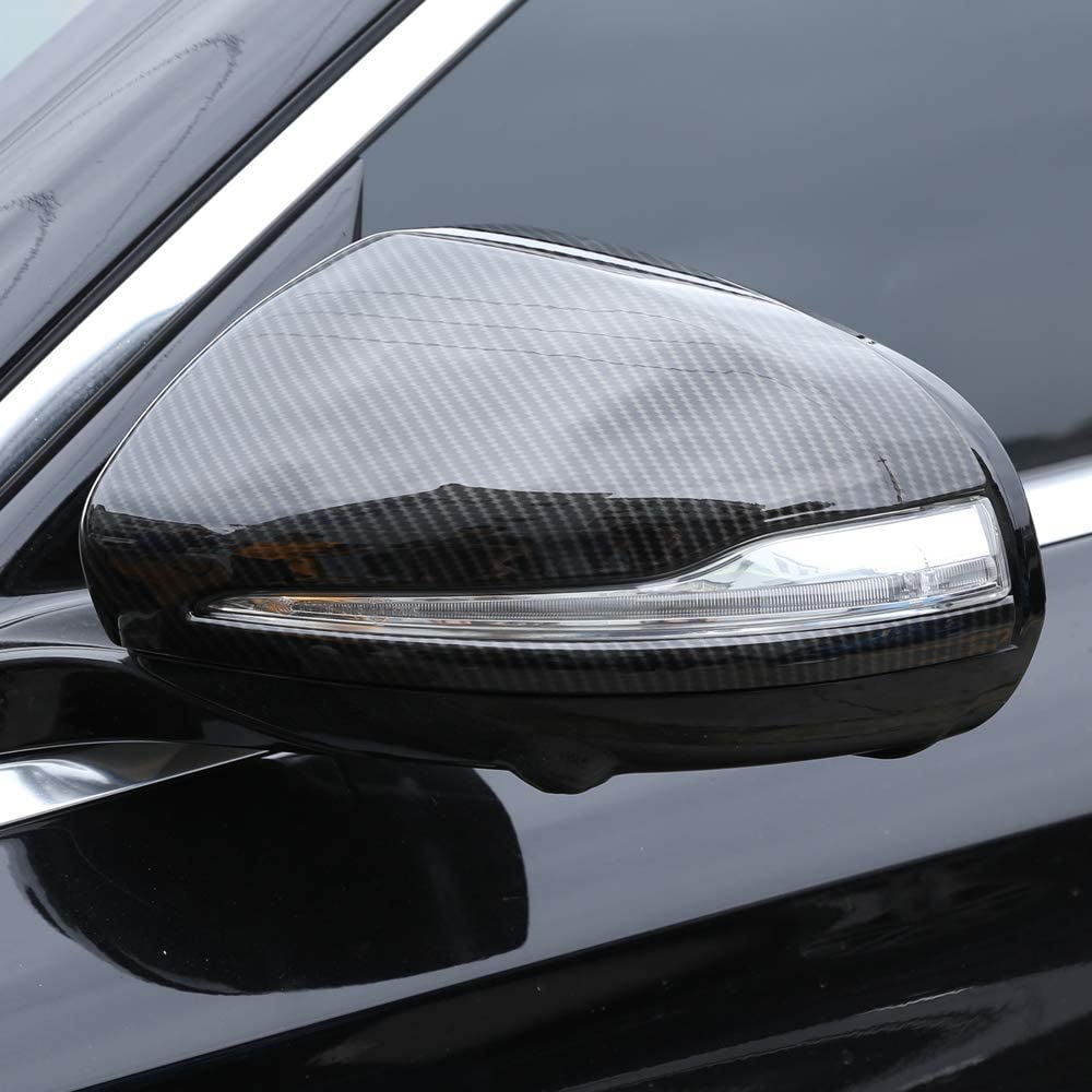 1 Paar Carbon-Faser-Spiegel-Abdeckung for Mercedes Benz C/E/GLC/S-Klasse W205 W213 W222 X253