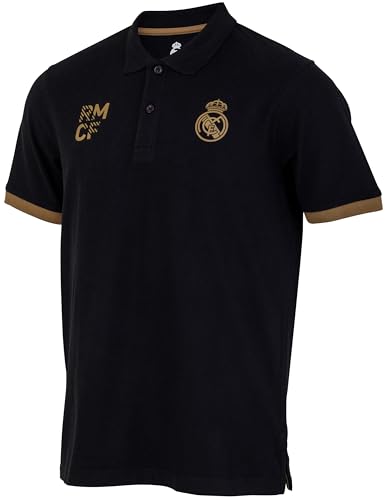 Real Madrid Polo Offizielle Kollektion, Schwarz , L