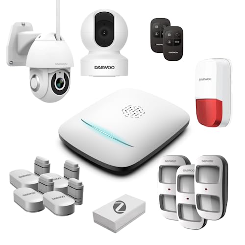 PA510Z Alarmsystem, Full 4G & Zigbee, Tierfreundlich, professionelle Qualität, Fernbedienung, Außensirene, 2 Kameras, kompatibel mit Amazon Alexa, Google Home