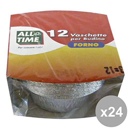 Set 24 Behälter Aluminium muffin-budino * 12 Stück All Time Behälter für die Küche