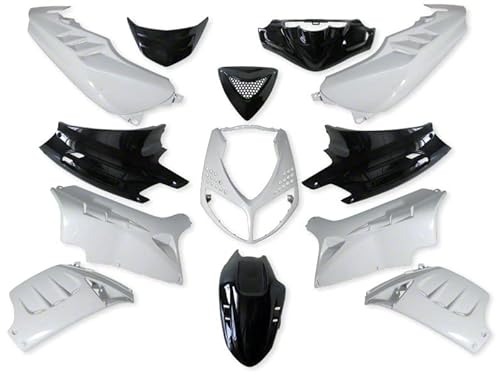 Verkleidung 13 Teilig StylePro für Peugeot Speedfight 2 Weiss/schwarz