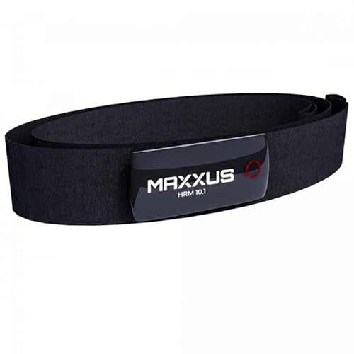 MAXXUS Herzfrequenz Monitor HRM 10.1 - Bluetooth, ANT+, EKG Messung, LED-Ring - Brustgurt, Herzfrequenzmesser, Pulsmesser, Herzfrequenz-Sensor, Pulsgurt