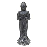 STONE art & more Buddha Begrüßung, stehend, 50 cm, Steinfigur, Steinguss, frostfest
