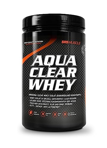 SRS Muscle - Aqua Clear Whey | leckerer Clear Whey Proteindrink | super erfrischend, weniger süß | fett-, zucker- und lactosefrei | deutsche Premiumqualität (Clear Cherry, 330)