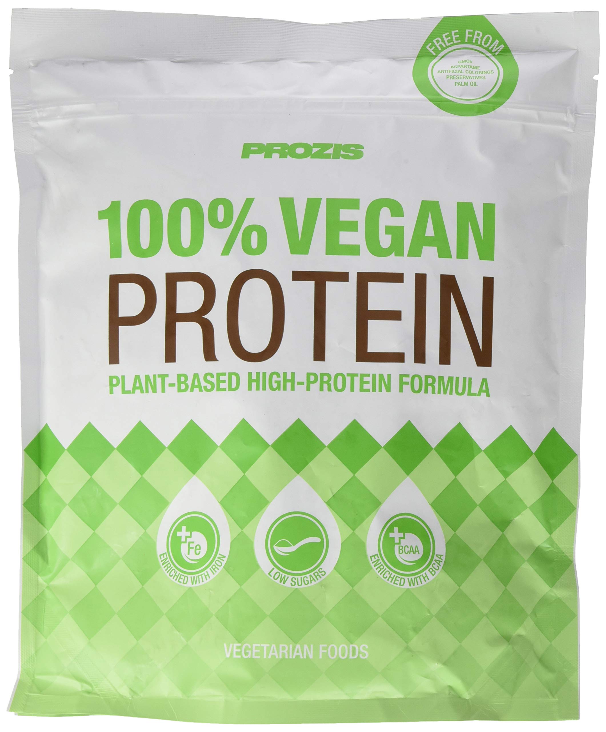Prozis 100% Vegan Protein, Pulver, 900 g Schokolade-Haselnuss - Rein Veganes Protein, geeignet für Veganer und Vegetarier