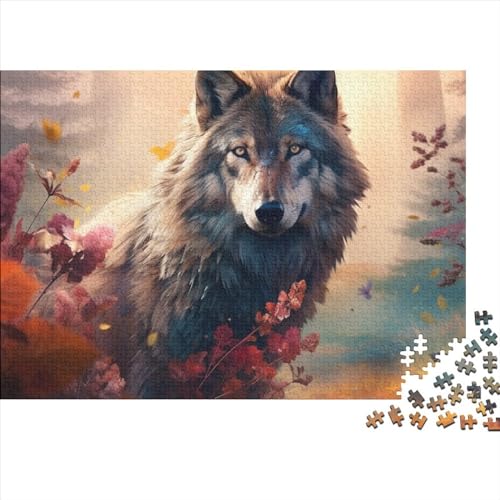 Wolves Puzzle 1000 Teile Puzzle-Herausforderung Wolf Pack Schwierigkeitsgrad Familienspaß Geistige Herausforderung Herausfordernde Unterhaltung Grips-Spiel 1000pcs (75x50cm)
