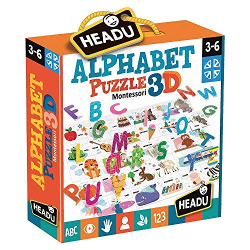 Headu IT20973 Montessori Alphabet 3D-Puzzle