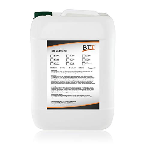 BTT-DO Douglasienöl (5 Liter) zum Witterungsschutz, Versiegelung und Imprägnierung von Douglasienholz, Terrassendielen, Holzzäunen und Holzwänden