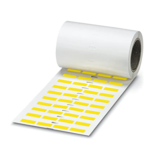 PHOENIX 824308 - Etikett,gelb,beschriftet nach Kundenangaben,Schriftfeldgröße:20 x 7 mm,1 stu