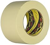 3M 301E Kreppklebeband, Industrie- und Maler-Abdeckarbeiten, 72 mm x 50 m, Beige (12-er Pack)