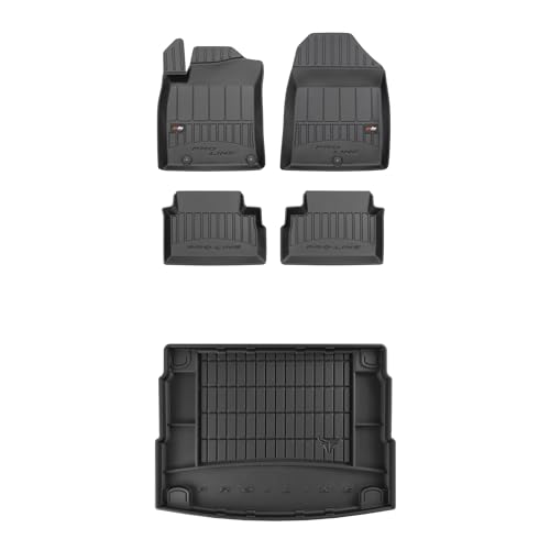 FROGUM ProLine 3D EIN Satz Gummimatten Exklusiven Auto Fußmatten und Kofferraumwanne Kofferraummatte für Kia Ceed III ab 2018 | Die höchsten Kanten