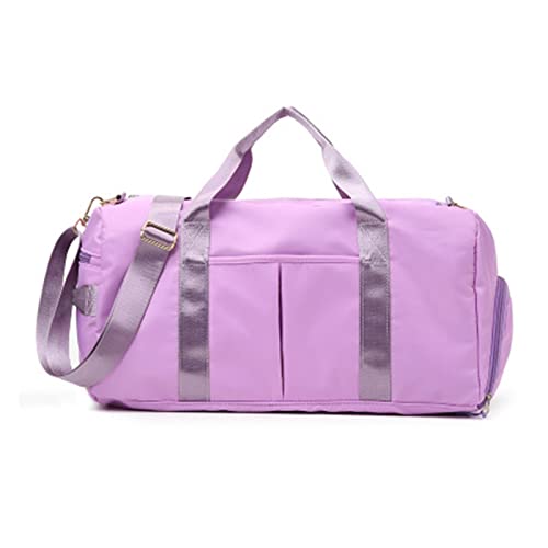 SilteD Bai Shi Wu Dry Wet Bag Fitness-Turnbeutel für Damen und Herren, Yoga-Matten-Tasche, Reise-Trainingstasche, Turnbeutel (Farbe: Taro Purple)