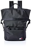 Tommy Jeans Herren Rucksack Daily Rolltop Backpack Handgepäck, Schwarz (Black), Einheitsgröße