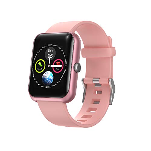Hi5 10436 S20 Fitness Armband Uhr Touchscreen SmartWatch mit IP68 wasserdicht, Aktivitäts-Tracker, Rosa, 140 g