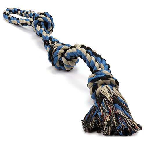 FENRIR XL Dog Rope Toy for Aggressive CHEWERS - Benefits Non-Profit Dog Rescue - Extra Large Dog Rope Toys for Large Dogs - Large...