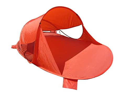 IMC Pop-Up Strandmuschel rot Wurf-Zelt Strand Camping Sonnen-Schutz Wind XXL Familien Kinder Baby