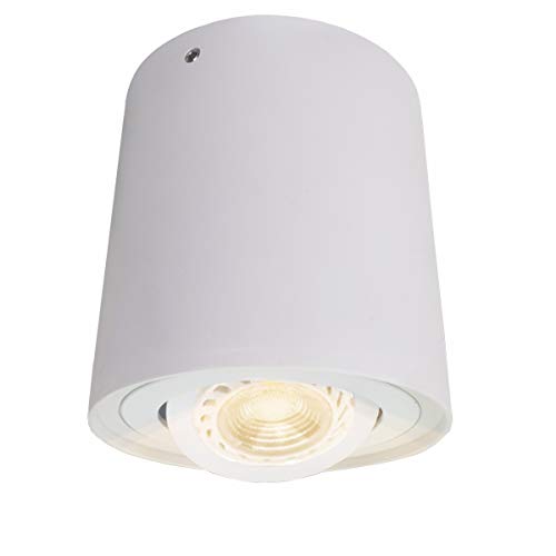 Budbuddy LED Aufbaustrahler Aufbauleuchten Aufputz Deckenlampe Deckenleuchten GU10 Fassung 230V [enthalten 5W leuchtmittel, schwenkbar] Strahler Spotlight Downlight Ceiling light