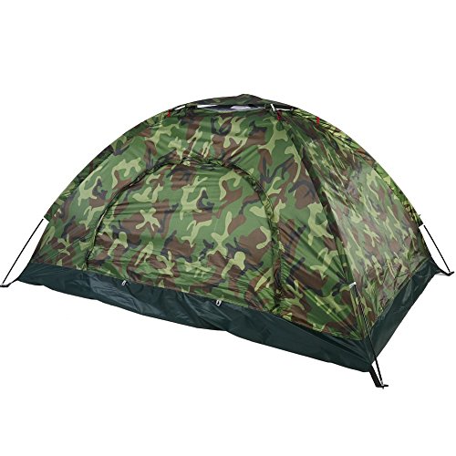 Liyeehao Tragbare Zelte für Camping, Camouflage Leichtes und wasserdichtes Campingzelt, 2 Personen Zelt, für Camping Wandern
