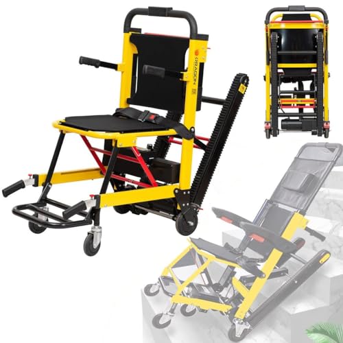 Elektrischer Rollstuhl für ältere Menschen zum Treppensteigen, elektrischer Sackkarren-Treppensteiger, Kapazität 441 lbs, Treppen hoch und runter, 24-V-120-W-Motor