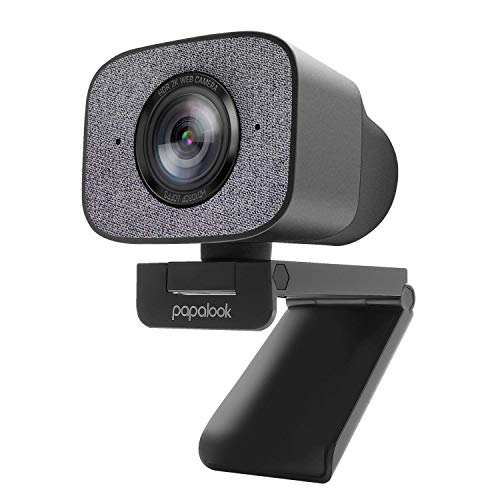 Webcam mit Doppelmikrofon 2K HDR, papalook PA930 Live-Streaming-Webcam 1080P 60FPS, StreamCam mit Festem Fokus, Abdeckung, Stativ, USB Kamera für YouTube, Gaming Twitch, PC/Mac/Laptop