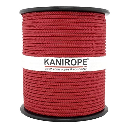 Kanirope® PP Seil Polypropylenseil MULTIBRAID 4mm 100m geflochten Farbe Bordeaux (0107)