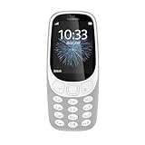 Nokia 3310 2G Unlocked Mobiltelefon (2,4 Zoll Farbdisplay, 2MP Kamera, Bluetooth, Radio, MP3 Player, Dual Sim) retro grey