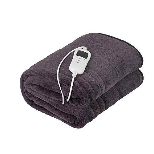 camry Cr-7418 Elektrische Doppeldecke, Fleece, Grau, 160 x 180 cm