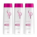 Wella SP Color Save Shampoo 3 x 250 ml für gefärbtes HaarSystem Professional Care