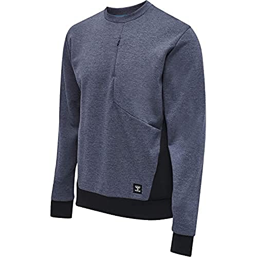 Hummel Herren Sweatshirt Tropper 206272 Black Iris Melange XL