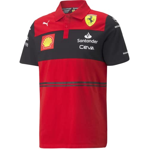 Scuderia Ferrari - Offizielle Formel 1 Merchandise 2022 Kollektion - 2022 Team Polo-Hemd - Rot - Größe: XXL