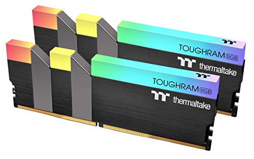 Thermaltake TOUGHRAM RGB DDR4 3600 MHz 16 GB (8 GB x 2) 16,8 Millionen Farbe RGB Alexa/Razer Chroma/5 V Motherboard Syncable RGB Speicher R009D408GX2-3600C18B