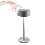 Ai Lati Sister Light LED-Tischlampe, wiederaufladbar, für Innen- und Außenanwendungen, Aluminium eloxiert