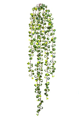 artplants.de Boston Farn Hängepflanze künstlich SEKOU, Steckstab, grün, 80cm, Ø25cm - Plastik Farn