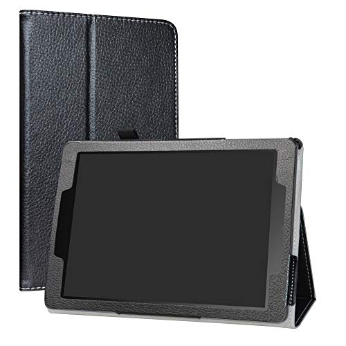 LiuShan ASUS Chromebook Tablet CT100PA hülle, Folding PU Leder Tasche Hülle Case mit Ständer für 9.7" ASUS Chromebook Tablet CT100PA Android Tablet,Schwarz
