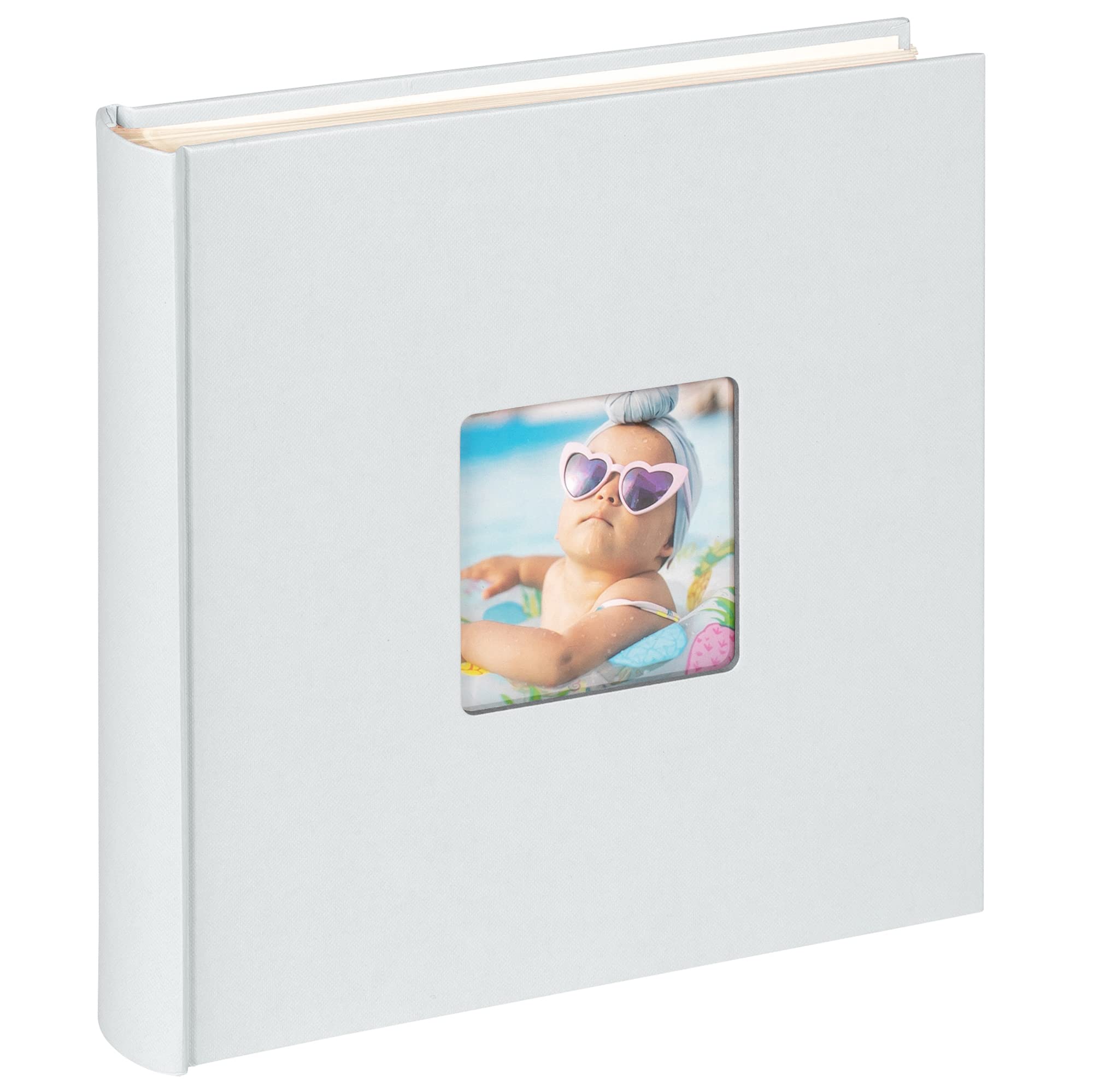 walther design FA-208-BL Fotoalbum Fun Baby, 30x30 cm, hellblau