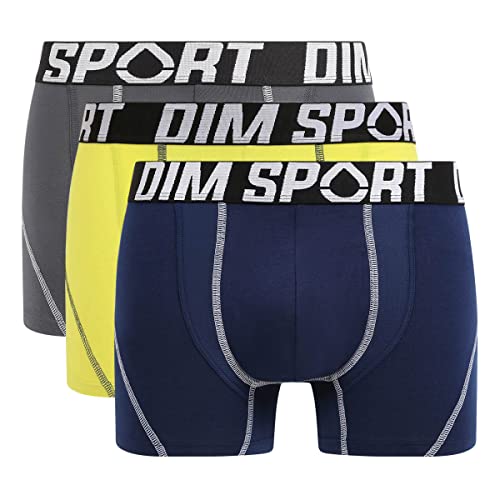 Dim Boxershorts Sport Stretch-Baumwolle Herren x3
