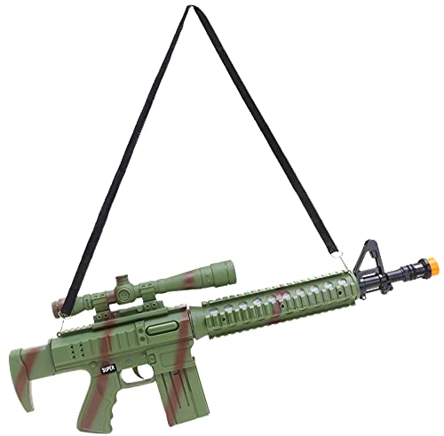 Toyland® Spielzeug-Maschinengewehr im Kampfstil mit Licht und Ton - Rollenspiel - Armeekostüm