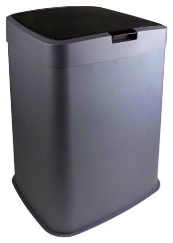 Sunware Delta Müllsackhalter - mit Haltering für Müllsack - 70 Liter - 45,5 x 39,5 x 57 cm - Metall/schwarz