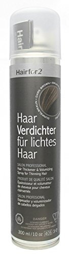 Hairfor2 Haarverdichtungsspray dunkelbraun, 1er Pack (1 x 300 g)