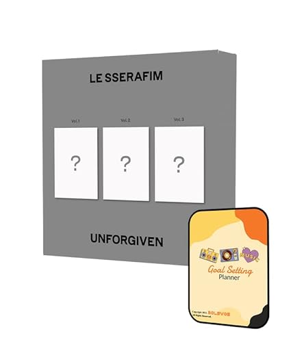 LE SSERAFIM Album - UNFORGIVEN Vol.1+Vol.2+Vol.3 Full Set+Pre Order Benefits+BolsVos Exclusive K-POP Inspired Digital Planner, Sticker Pack for Social Media
