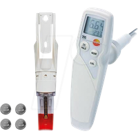 Kombi-Messgerät testo Set 205 pH-Wert, Temperatur 0 - 14 pH Kalibriert nach Werksstandard (ohne Zertifikat)