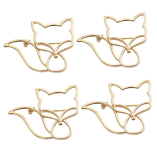 3 Stück Brosche Gold Brosche Trendige Accessoires Mode Legierung Südkorea1606 (Size : 4X3CMx4pcs)