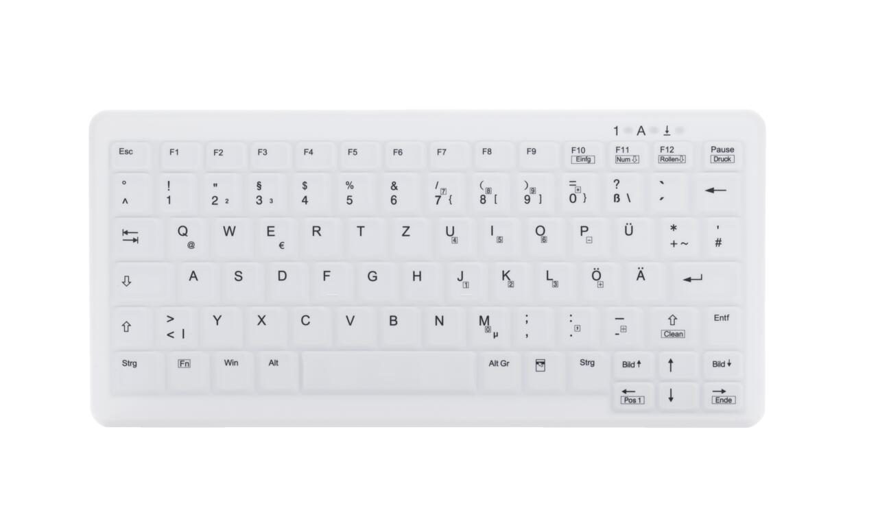 Active Key AK-C4110 Desinfizierbare Tastatur im Notebook-Design