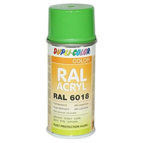 Dupli-Color 626791 RAL-Acryl-Spray, RAL 6018, 150 ml, Gelbgrün Glanz
