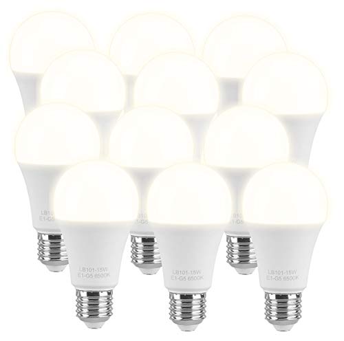 Luminea LED E27 Tropfenform: High-Power LED-Lampe, E27, 15 W, 1400 lm, warmweiß,4er-Set (starke LED Lampen)