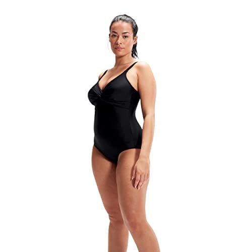 Speedo Damen Brigitte 1 Piece Swimsuit Brigitte 1 Piece, schwarz (Black), 44