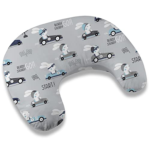 Moon klein Stillkissen 110cm Stillhörnchen Schwangerschaftskissen Kopfkissen Kissen zum Füttern Nursing Pillow mit abnehmbarem und waschbarem Bezug ekmTRADE (44)