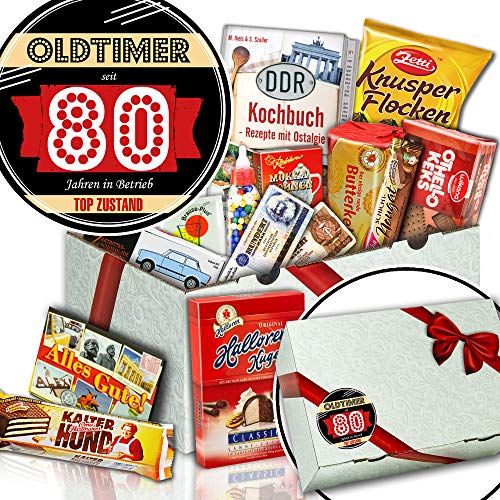 Oldtimer 80 - Süssigkeiten Box DDR - Geschenke 80ten Geburtstag