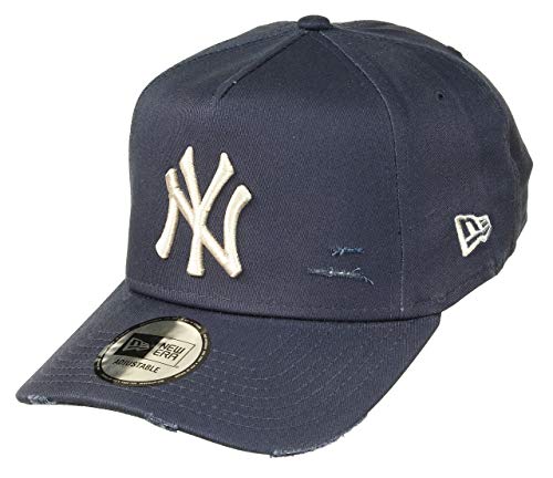 New Era New York Yankees 9forty A Frame Adjustable Cap Distressed Navy/Stone - One-Size
