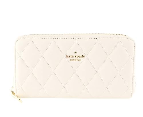 Kate Spade Carey Quilted Leather Large Continential Wallet (Parchment)